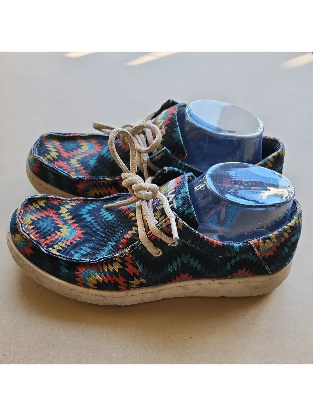 Ariat Men's Hilo Stretch Lace Casual Shoes Fiery Aztec Print/blue Size 10